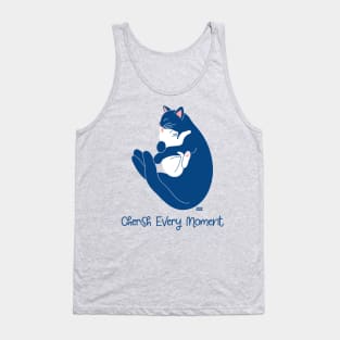 Cherish Every Moment | Cat Love (Pink) Tank Top